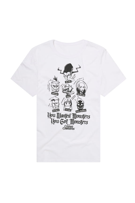 You Wanted Monsters Unisex Adult Premium T Shirt (2X-Large) White