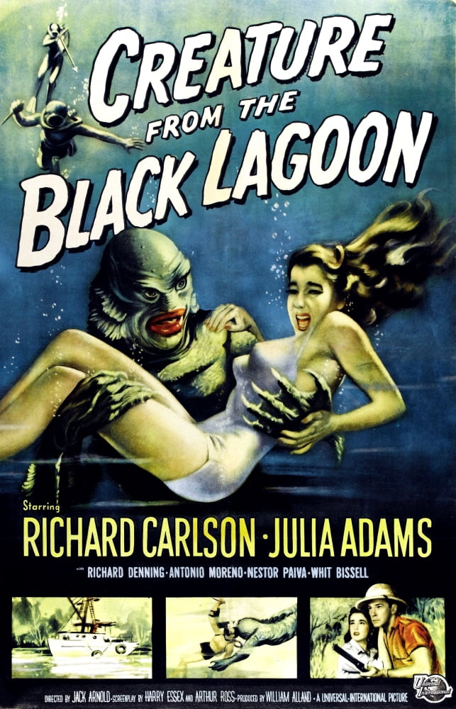 Creature From The Black Lagoon Canvas Art - (11 x 17)