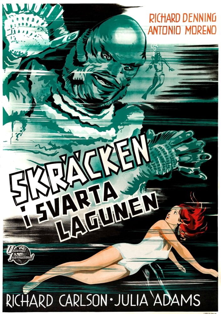Creature From The Black Lagoon Canvas Art - (11 x 17)