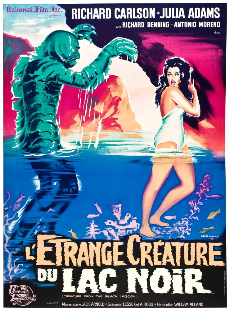 Creature From The Black Lagoon Canvas Art -  (24 x 36)