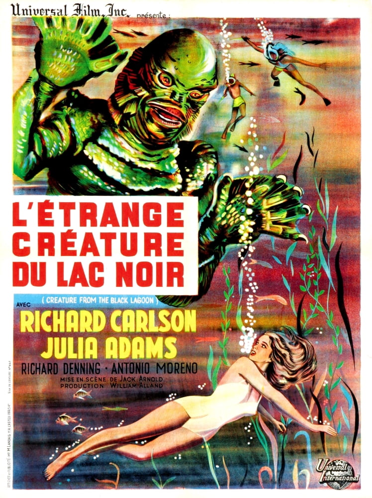 Creature From The Black Lagoon Canvas Art - (24 x 36)