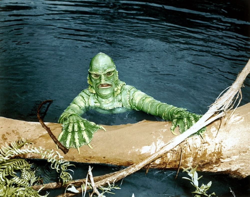 Creature From The Black Lagoon Canvas Art - (28 x 22)