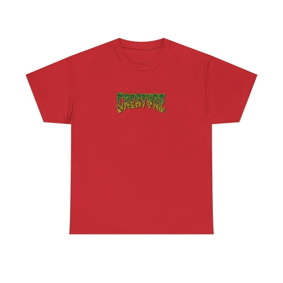 Creature Skateboard 90s Skulls Green Vintage Classic Skate TShirt Print - Red / 5XL