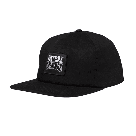 Creature Support Patch Hat Black Snapback