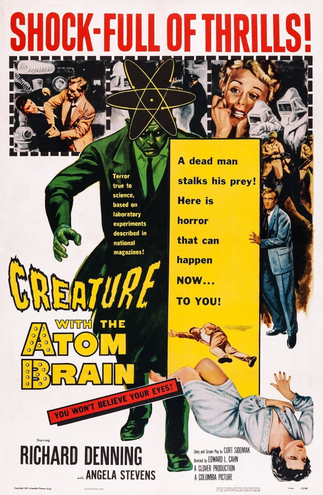 Creature With The Atom Brain Canvas Art - (24 x 36)