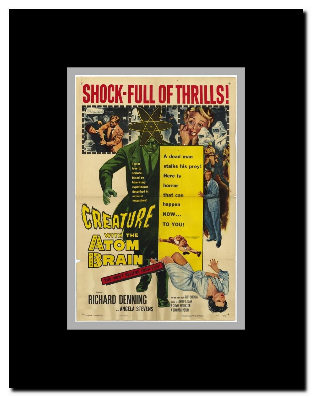 Creature With the Atom Brain Framed Movie Poster