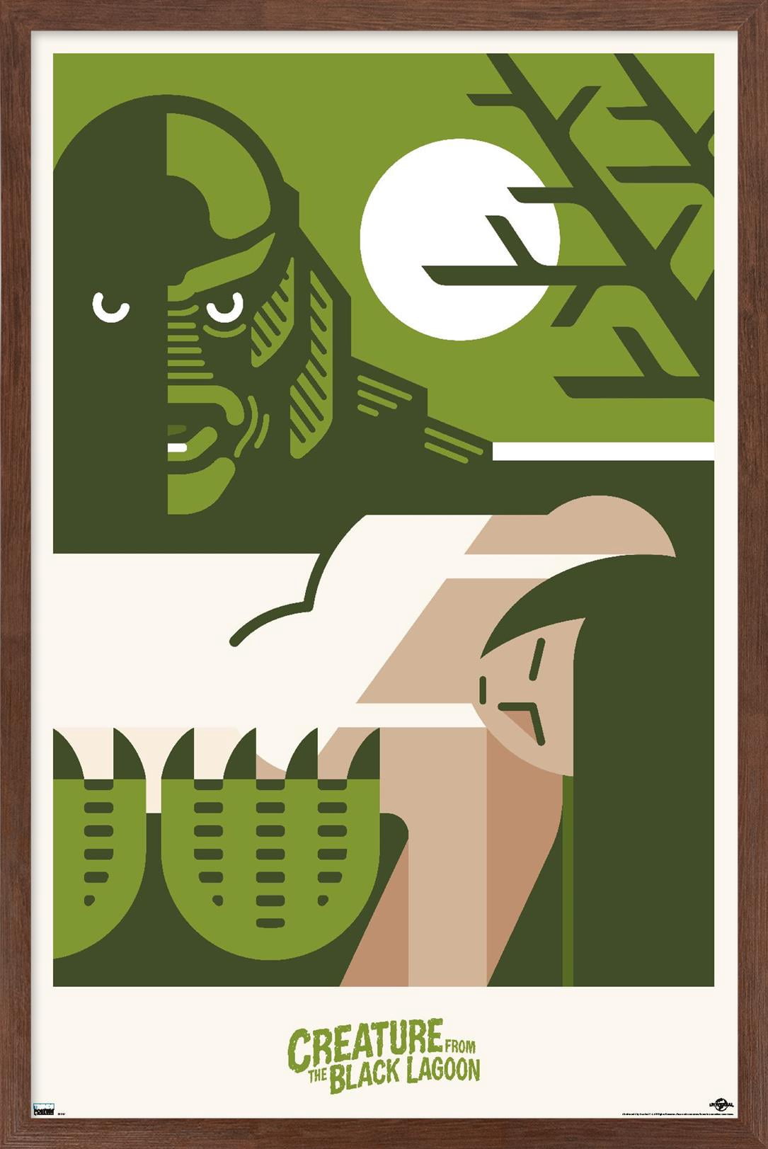 Creature from the Black Lagoon - Graphic Wall Poster, 22.375" x 34" Framed