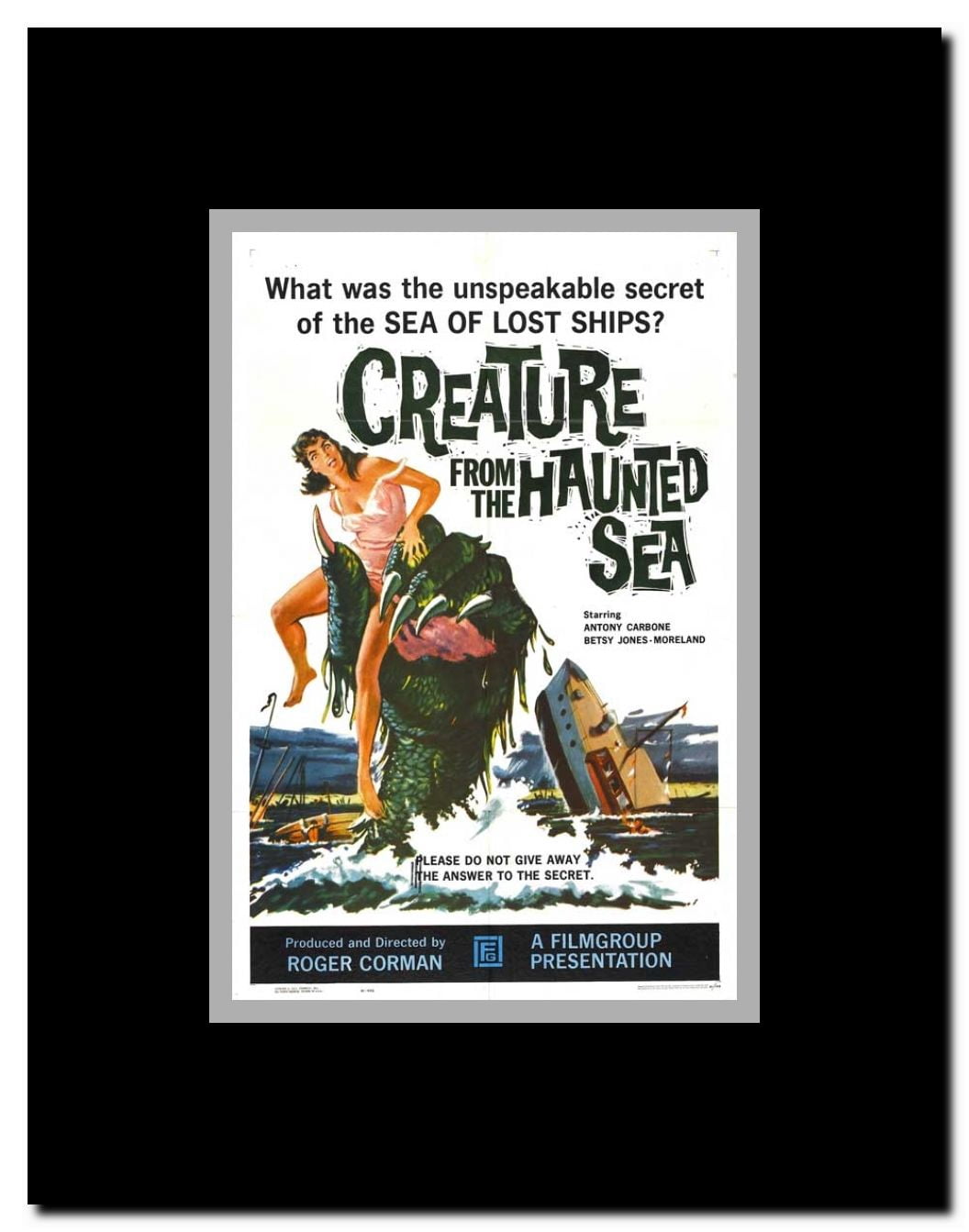 Creature from the Haunted Sea Framed Movie Poster