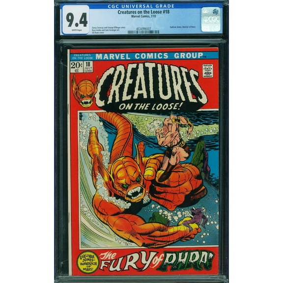 Creatures on the Loose #18 - CGC 9.4 Comic Book