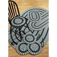 thumbnail image 1 of Better Trends Crecent 7PC Braided Rug Set, Hunter – Includes 50"x80", 20"x30", 20"x60" Rugs & Four 15" Round Chair Pads, Reversible Indoor Polypropylene Rugs for Living Room, Kitchen, Entryway, 1 of 2
