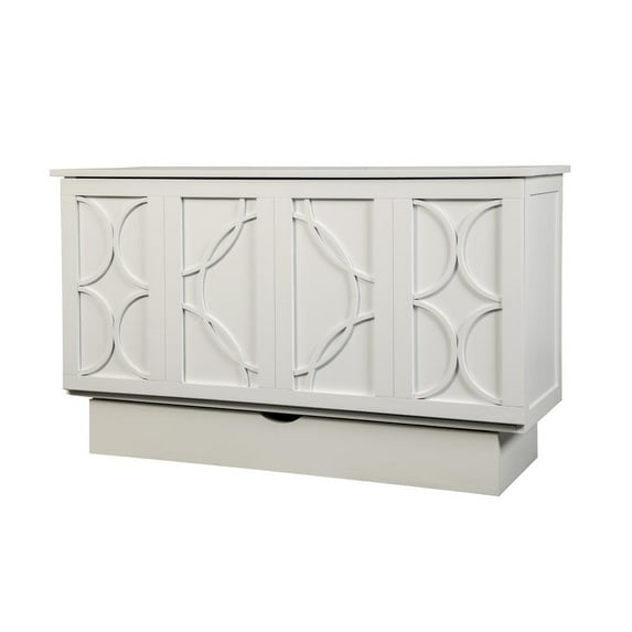 Creden-ZzZ Brussels White Cabinet Bed