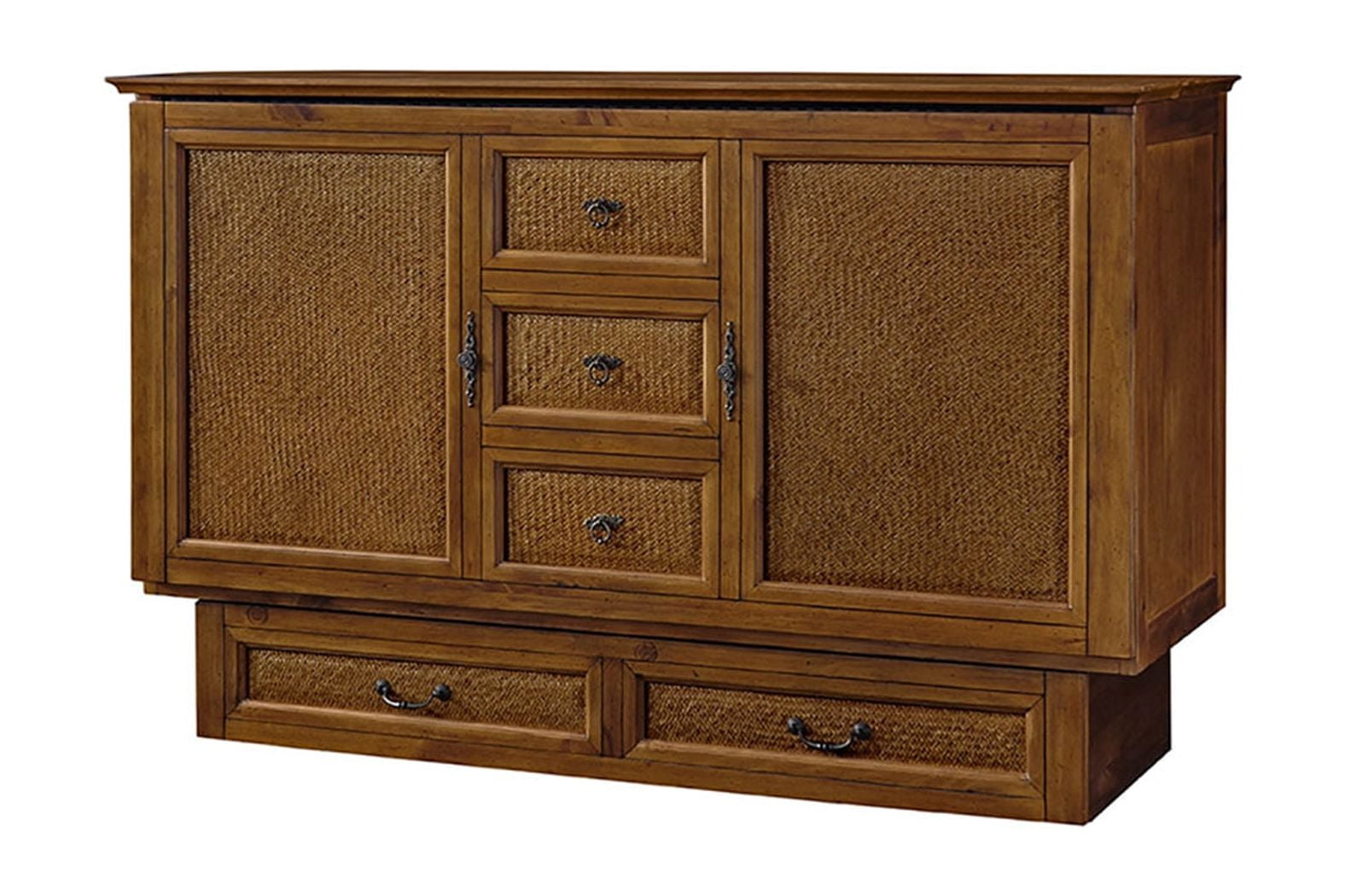 CredenZzZ Kingston Queen Bed Fruitwood finish