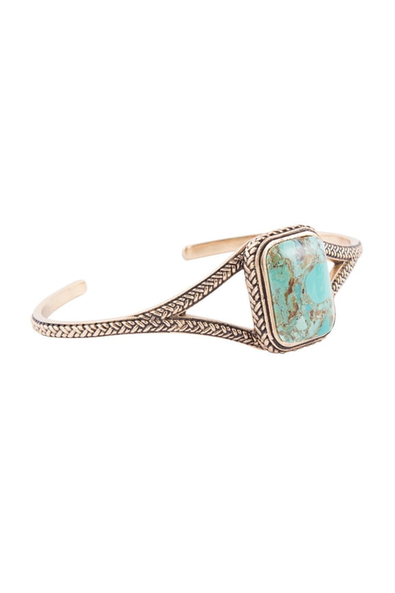 Credence Genuine Turquoise Cuff Bracelet