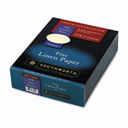 Credentials Collection Fine Linen Paper Ivory 24lb Letter 500 per Box