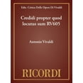 thumbnail image 1 of Credidi Propter Quod Locutus Sum Rv605: Critical Edition Score, (Paperback), 1 of 1