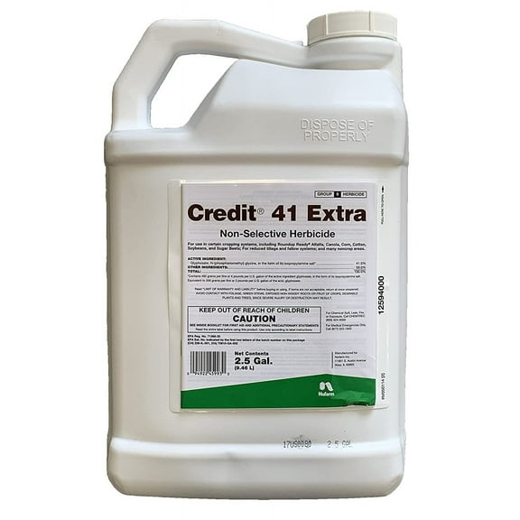 Credit 41 Extra Herbicide 2.5 gallons - 41% Glyphosate with Surfactant