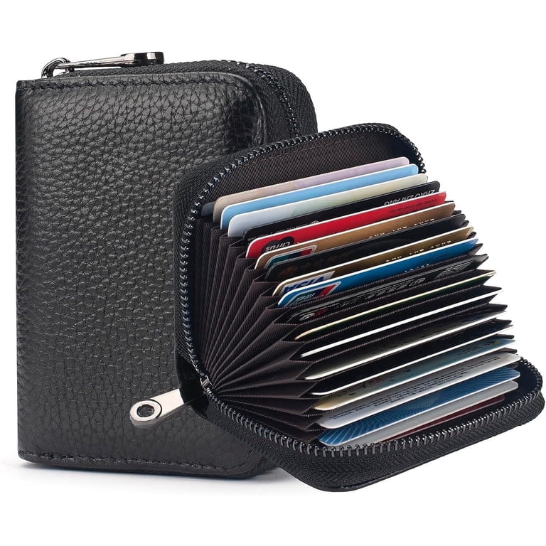 cutrateウォレット Credit Card Holder Blocking Credit Card Wallet 20 Slots Genuine