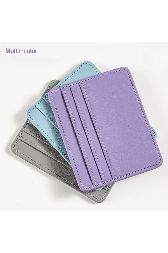 Credit Card Holder, Card Holder Wallet, Credit Card Holder for Women, Slim Wallet for Women, Credit Card Wallet, Blocking Credit Card Holder Card Cases, Small Card Holder Purple 3.94x3.15 Inch 1Pcs