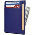 thumbnail image 1 of Credit Card Holder Genuine Leather Slim & Thin Pocket Wallet Minimalist Wallet Money Clip RFID Blocking, 1 of 7