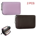 thumbnail image 1 of Credit Card Holder RFID Blocking Genuine Leather Mini Credit Card Wallet Purse with Zipper Womens Small id Compact Slim Blocked Zip Accordion Wallets Case for Women Men, 1 of 8