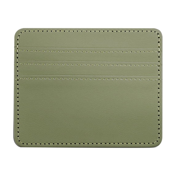 Credit Card Holder, Slim Minimalist Front Pocket Credit Card Wallet, Small Compact Card Case with ID Window for Men & Women, Green