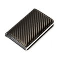 thumbnail image 1 of Credit Card Holder Wallet Men Women RFID Aluminium Bank Cardholder Case Vintage Leather Wallet with Money Clips, 1 of 6