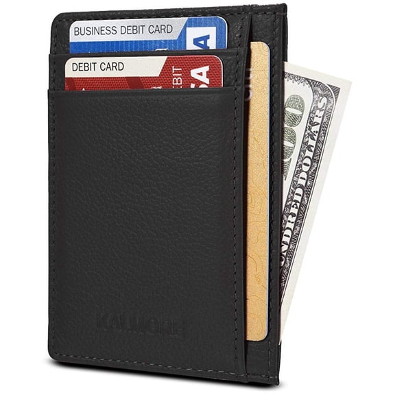 Credit Card Holder,Wallets for Men and Women,Leather card Wallet,Slim & Thin Pocket Wallet Money Clip RFID Blocking