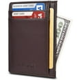 thumbnail image 1 of Credit Card Holder,Wallets for Men and Women,Leather card Wallet,Slim & Thin Pocket Wallet Money Clip RFID Blocking, 1 of 6