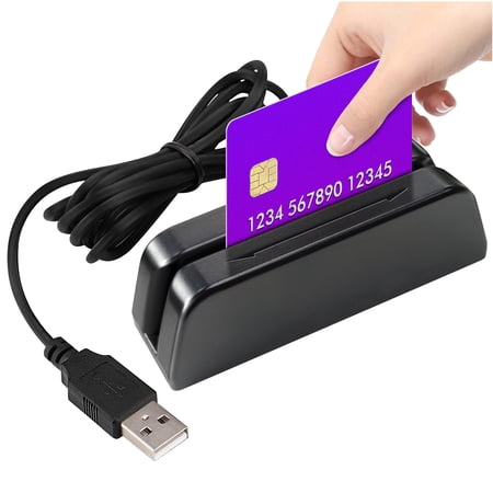 Credit Card Reader MSR123 USB Card Swiper Magnetic Stripe Reader Writer 3 Tracks Mini Smart Card Reader