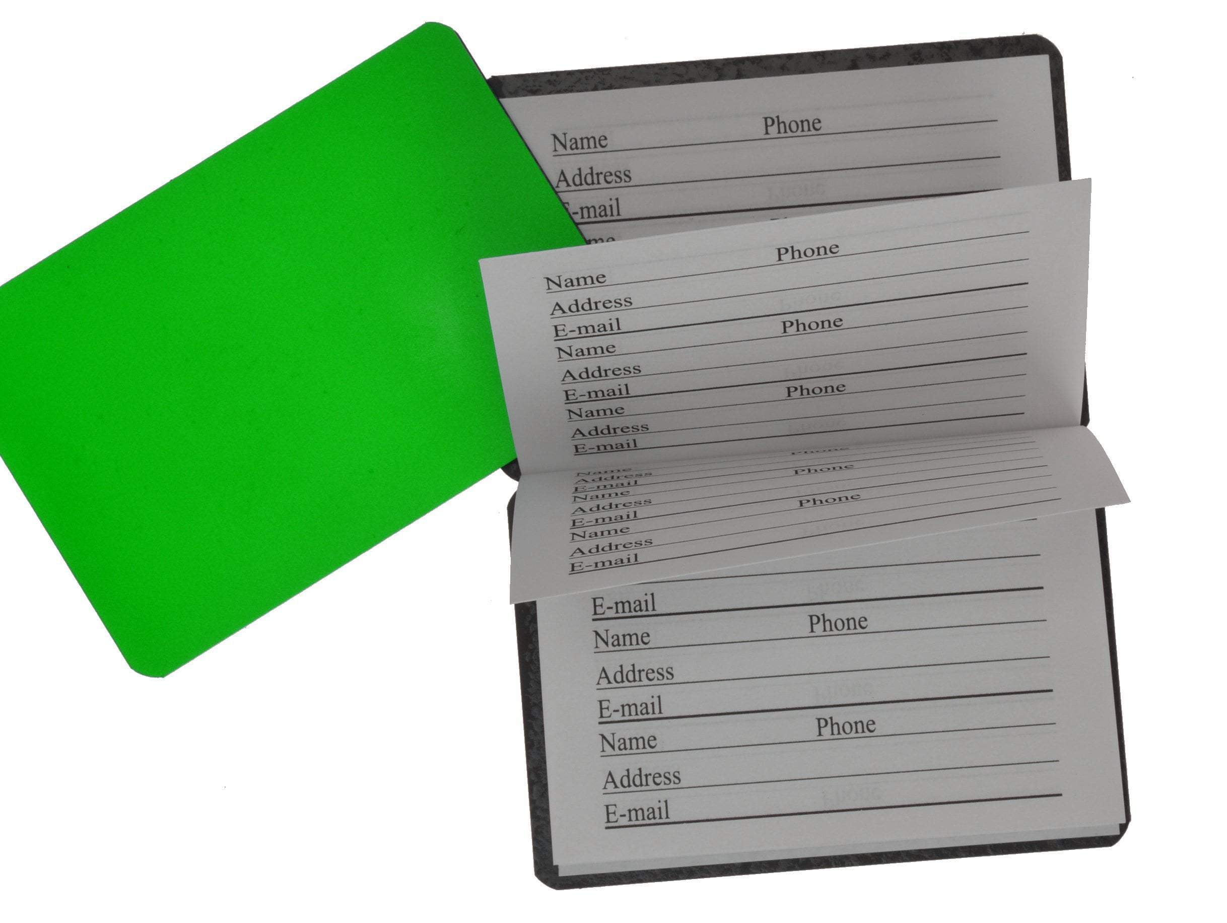 Credit Card Size Address Book Accordion Style with Magnetic Closure ...