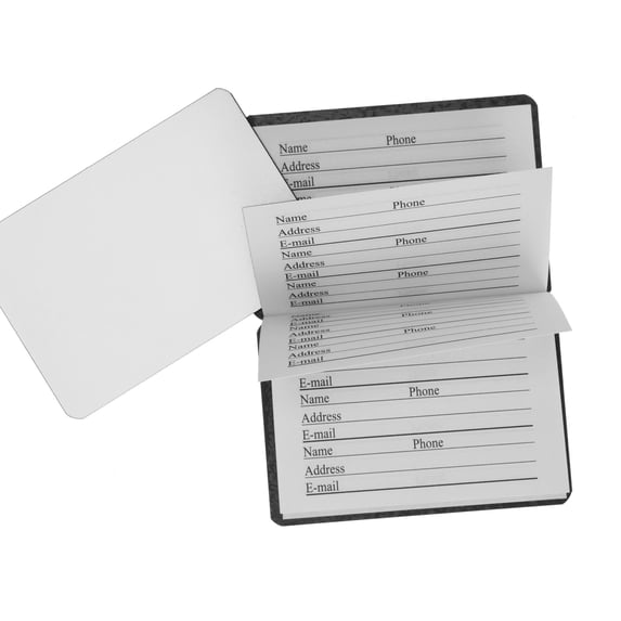 Credit Card Size Address Book Accordion Style with Magnetic Closure ...