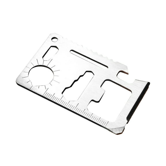 Credit Card-Sized Multi-Tool for Men - 12-in-1 Stainless Steel Wallet Tool for Everyday Carry, Father’s Day & Birthday Gifts