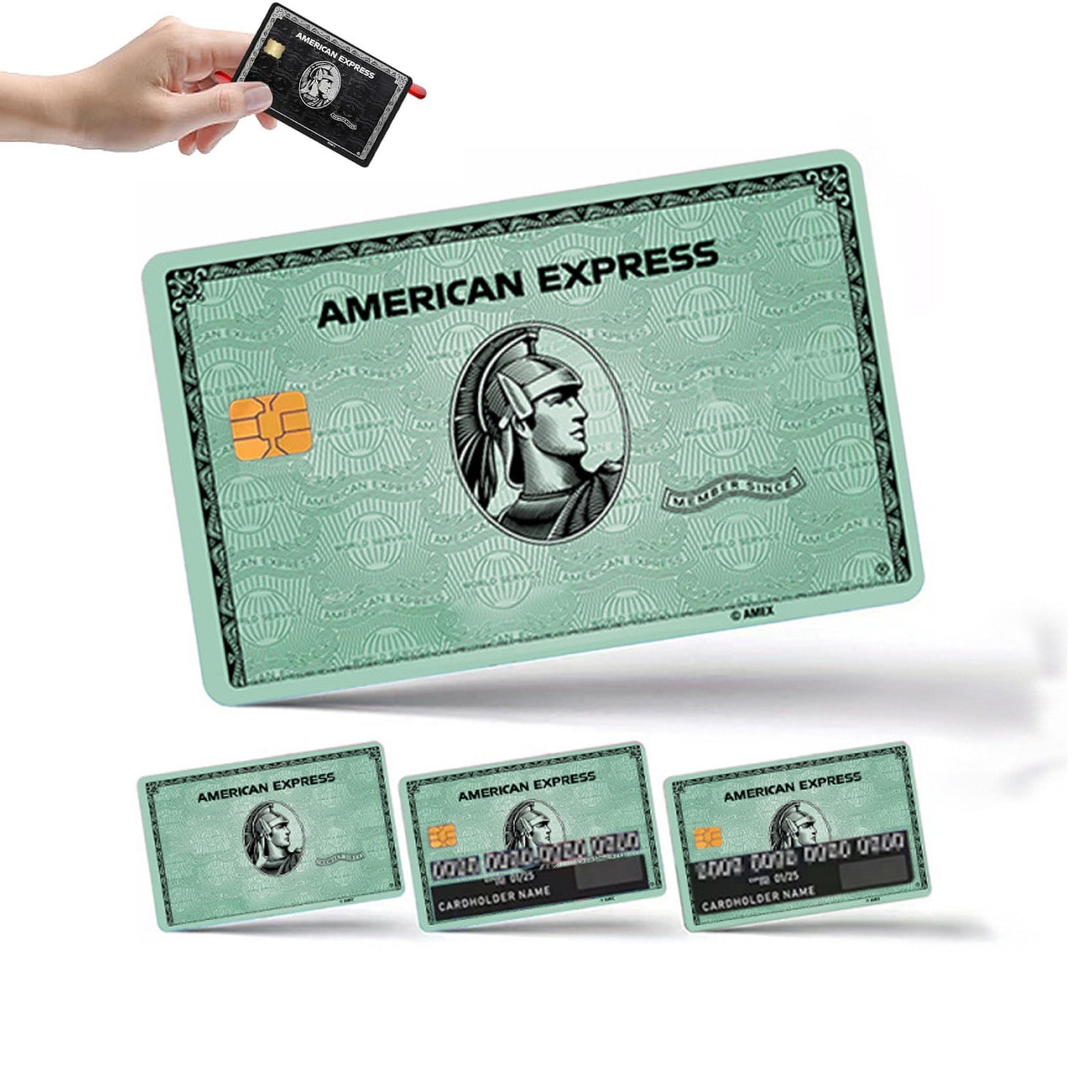 Credit Card Skin Stickers, 4Pack Credit Card Skin Sticker Removable ...