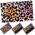 thumbnail image 1 of Credit Card Skin Stickers 4Pcs Colorful Leopard Print Debit Card Skin Stickers Removable Waterproof PVC Decal Cover Set, 1 of 6