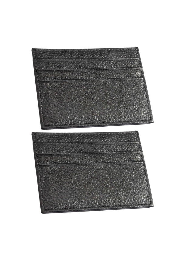 Credit Card Wallet, Super Slim Card Holder, Genuine Leather Wallet for Man and Women with 6 Card Slots and 1 Pocket