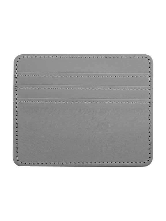 Credit Card Wallet, Super Slim Card Holder, Premium PU Leather Wallet for Man and Women with Card Slots and Pocket, 1 Pcs, 3.94x3.15"