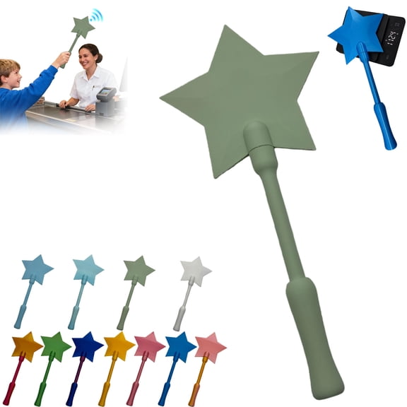 Credit Card Wand, 3D Printed Magic Tap to Pay Wand, Star Magic Wands Digital Payment Star Wands for Easy Checkout Suitable Scenarios for Card Payment