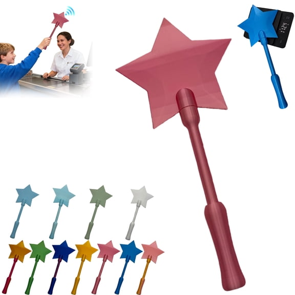 Credit Card Wand, 3D Printed Magic Tap to Pay Wand, Star Magic Wands Digital Payment Star Wands for Easy Checkout Suitable Scenarios for Card Payment