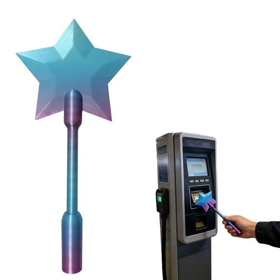 Credit Card Wand -3D Printed Star Shape Tap To Pay Wand, Novelty Tap-To-Pay Magic Wand – Credit & Debit Card Holder For Pranks, Raves, And Contactless Payments
