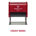 thumbnail image 1 of Credit Memo Office Stamp (Red Ink) - X-Large, 1 of 1