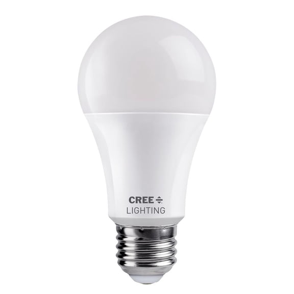 Cree Lighting A19 100W Equivalent LED Bulb, 1600 lumens, Dimmable, Daylight 5000K, 25,000 hour rated life, 90+ CRI