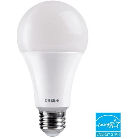 Cree Lighting A21 3-Way 40/60/100W Equivalent LED Bulb, 450/800/1600 Lumens, Non-Dimmable, Soft White 2700K, 25,000 Hour Rated Life, 90+ CRI