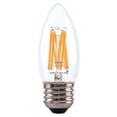 thumbnail image 1 of Cree Lighting B11 Clear Glass Filament Post Top Candle 75W Equivalent LED Bulb, E26 Base, 700 lumens, Dimmable, Soft White 2700K, 25,000 hour rated life, 90+ CRI | 1-Pack, 1 of 6