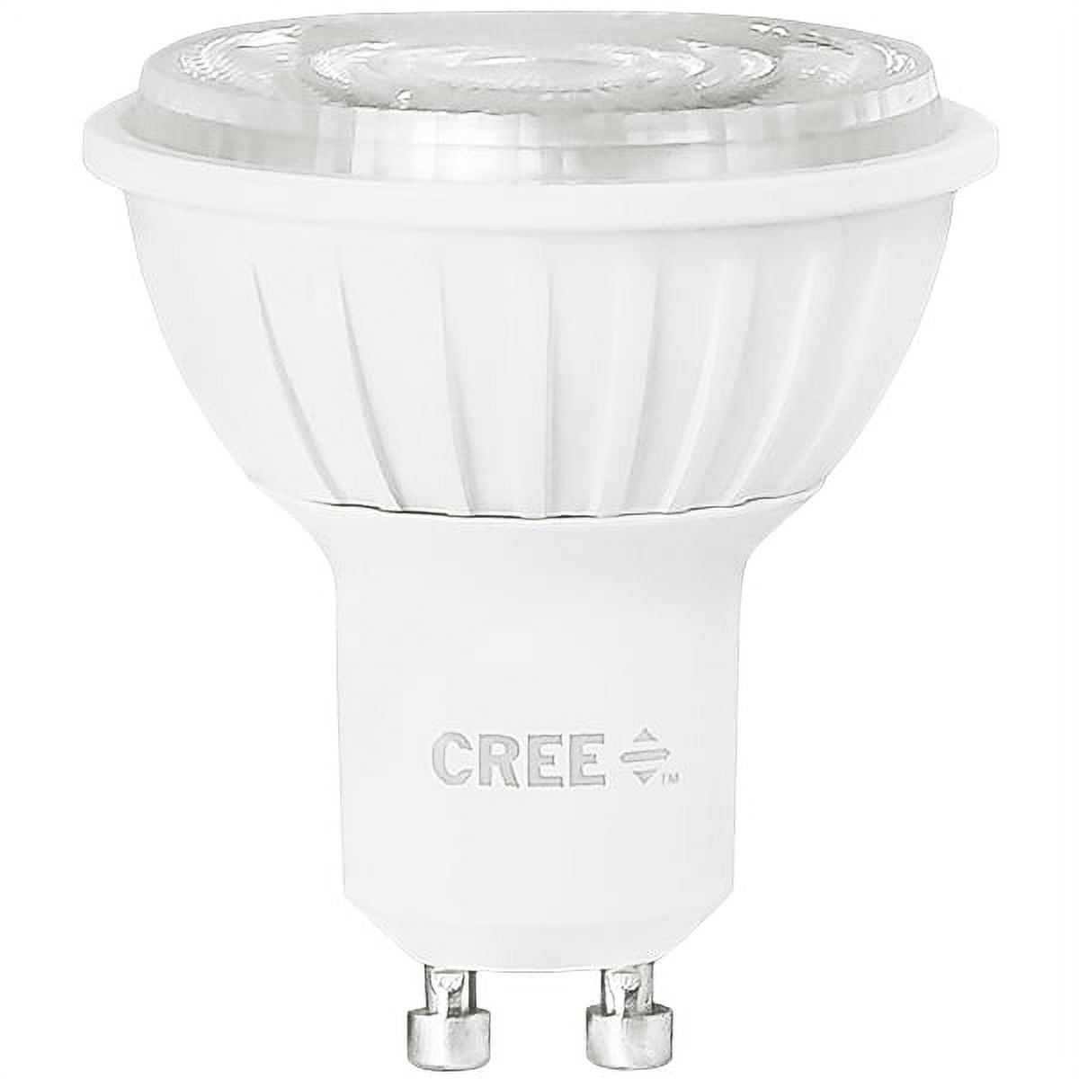Cree Lighting Pro Series MR16 GU10 50W Equivalent LED Bulb, 35 Degree  Flood, 440 lumens, Dimmable, Bright White 3000K, 25,000 hour rated life,  90+ CRI