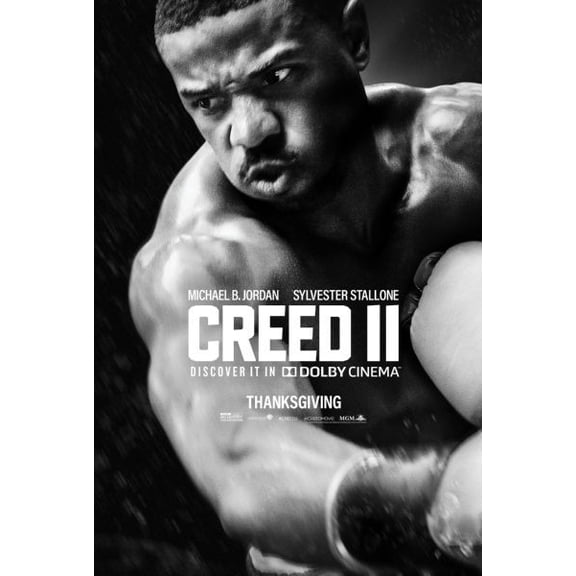 Creed 2 Ii Movie Poster 24In x 36In Art Poster 24x36 Multi-Color Square Adults Best Posters
