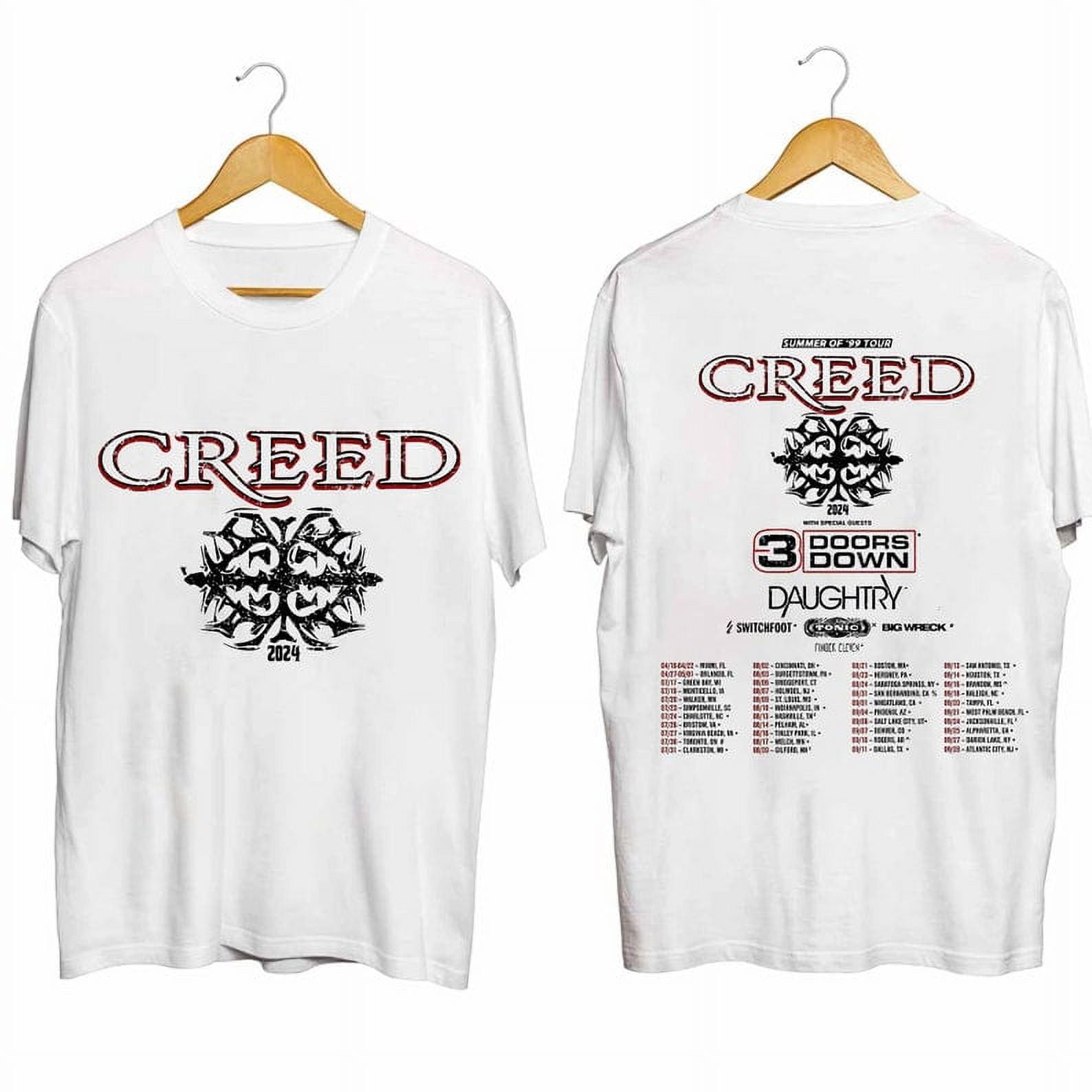 Creed 2024 Tour Summer of ’99 Tour Shirt, Creed Band Fan Shirt, Creed