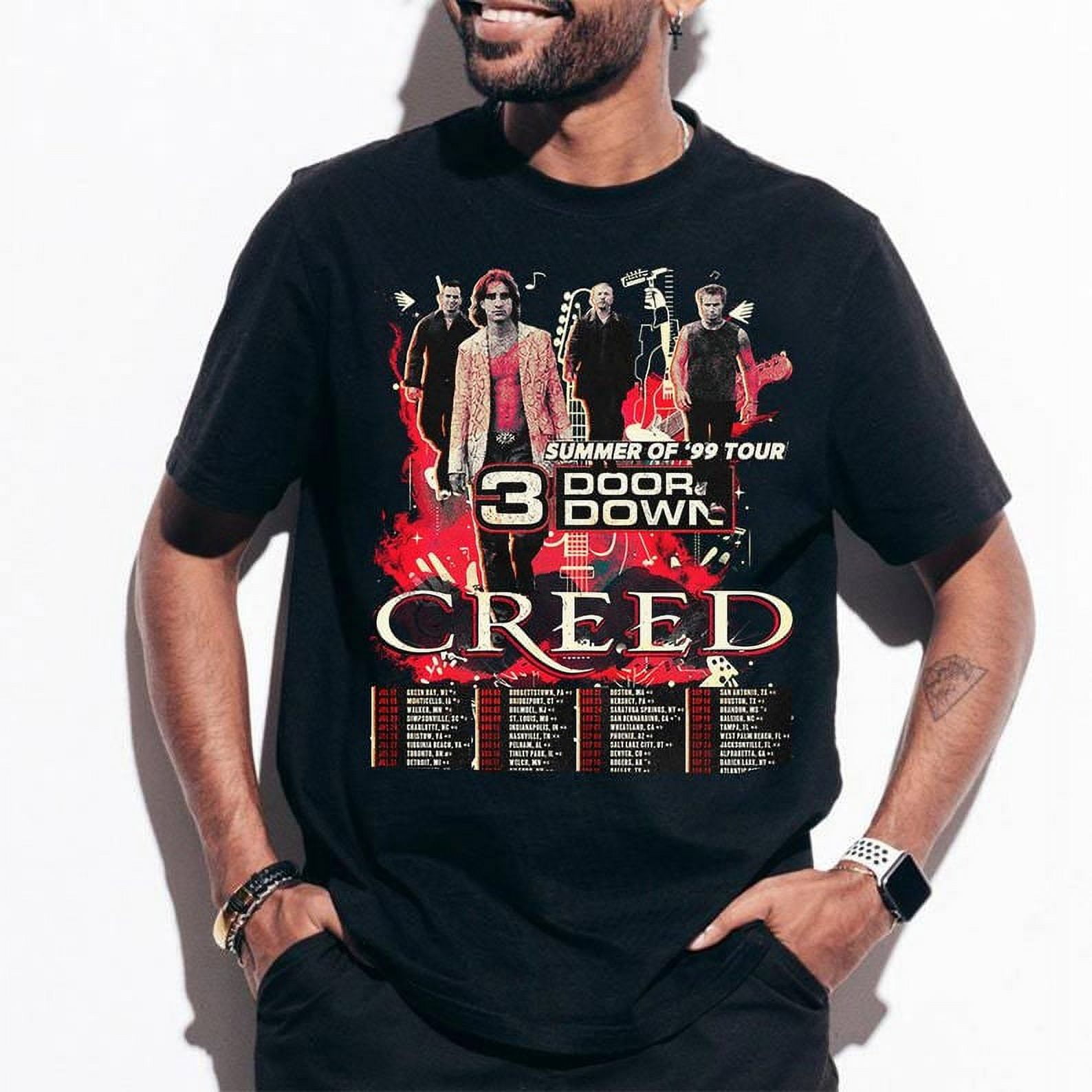 Maglietta Creed 2024 Tour, sei pronto per il tour? Camicia, Maglietta