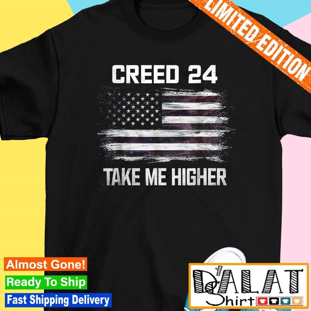 Creed 24 Take Me Higher Usa Flag Shirt