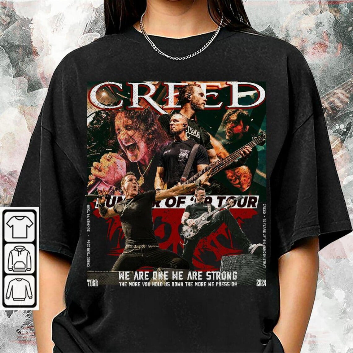 Creed Band 2024 Tour Summer Of 99 Tour Shirt, Creed Rock Band 90s