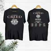 MIRACLESPIRIT Creed Band 2024 Tour Summer of ’99 Tour Shirt, Creed Band Fan Gift Shirt, Creed 2024 Concert Merch, Rock Band Creed Graphic Shirt, Creed Tee